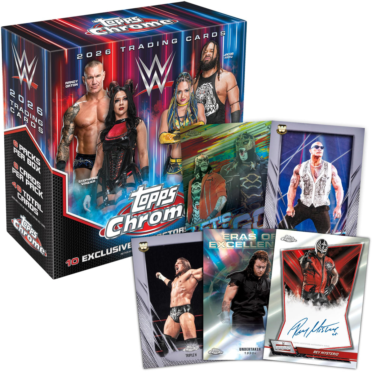 2026 Topps Chrome WWE - Factory Sealed - Mega Box