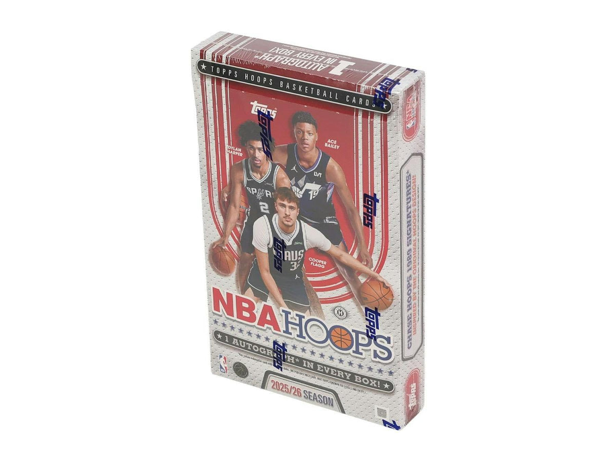 Topps 2025-26 NBA Hoops Basketball Hobby Box Sealed 20 Packs 1 Auto per Box