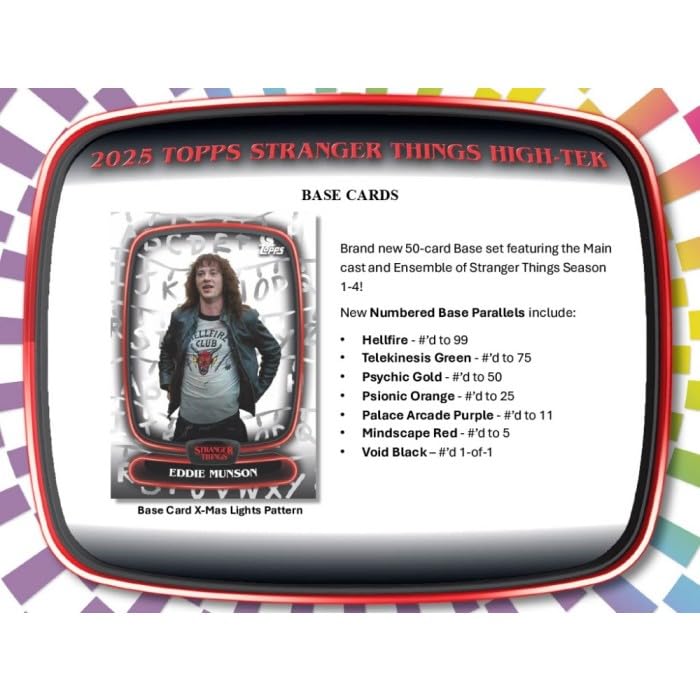 2025 Topps Stranger Things High Tek Hobby Box