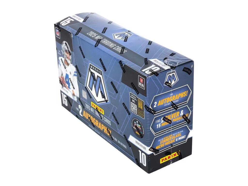 2025 Panini Mosaic Football Hobby Trading Card Box (2 Autographs Per Box)