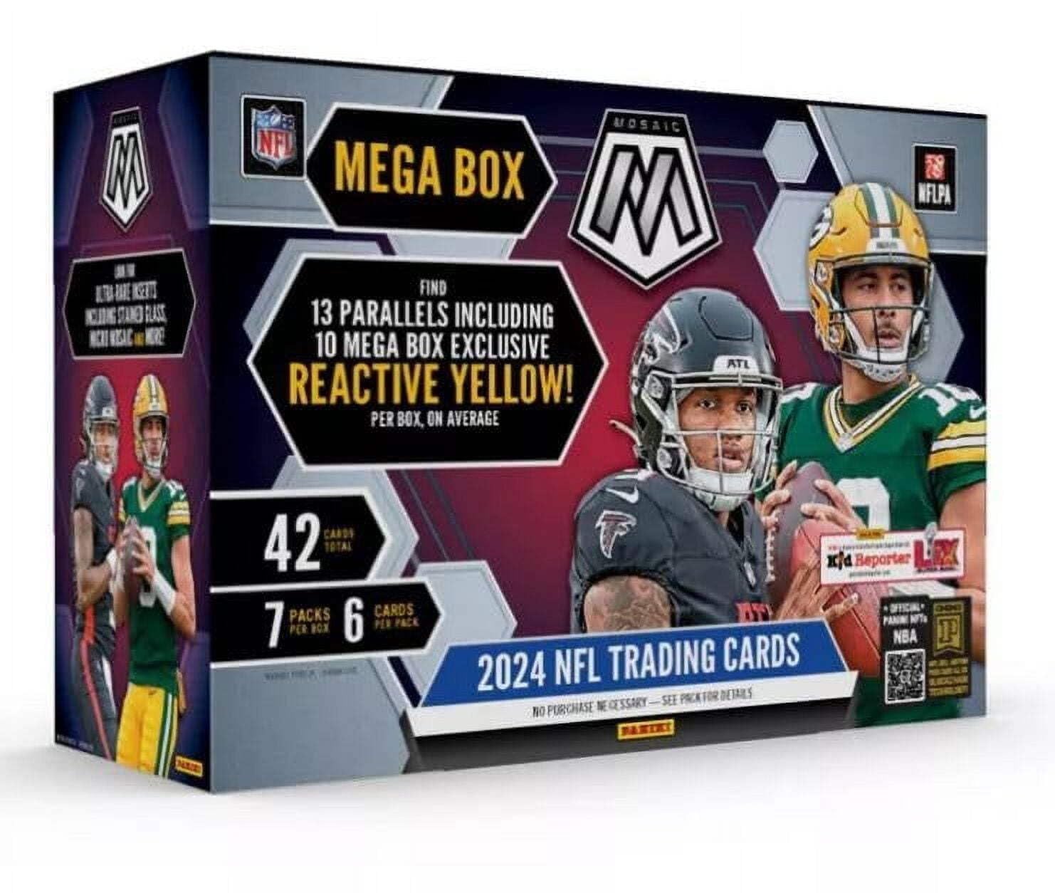 2024 Panini Mosaic Football Mega Box (Reactive Yellow)