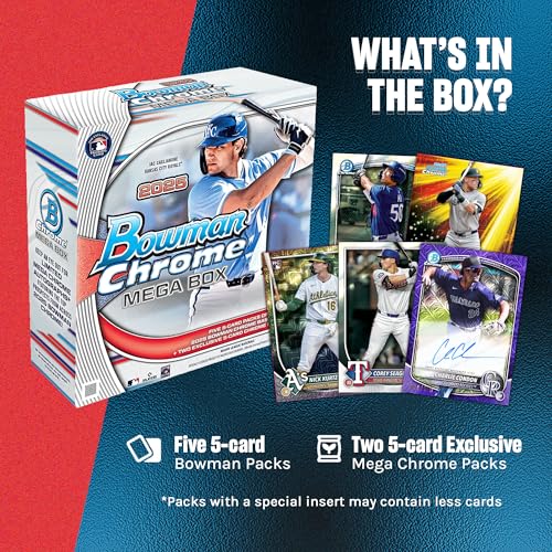 2025 Bowman Chrome MLB Baseball - Factory Sealed - Mega Box