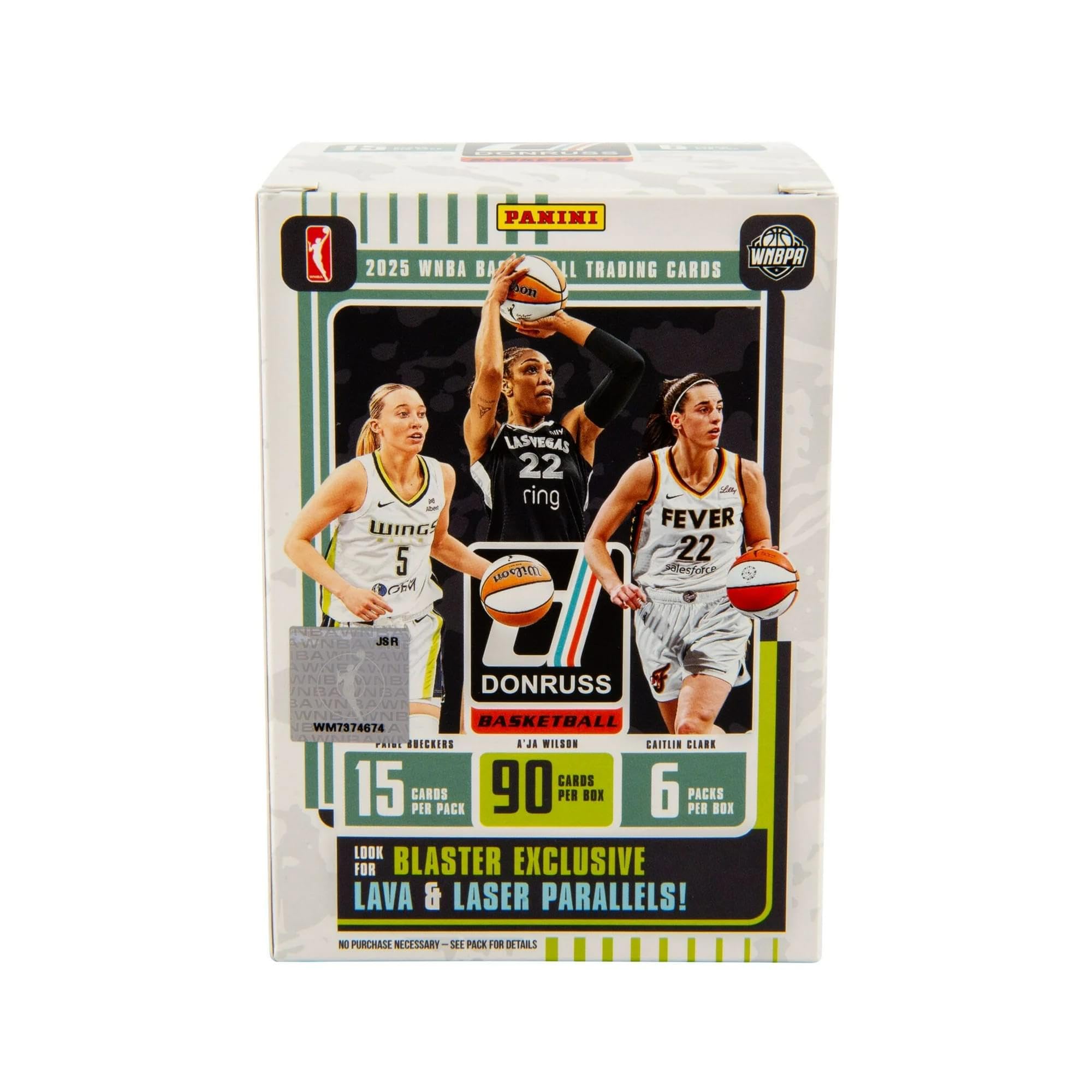 2024–25 Panini Donruss WNBA Basketball Blaster Box – Official Trading Cards – Includes Rookie Cards, Inserts & Parallels – Sealed Retail Box
