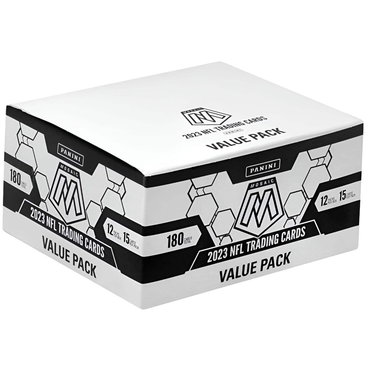 2023 Panini Mosaic Football Trading Card Cello Fat Pack Box (12 Packs)
