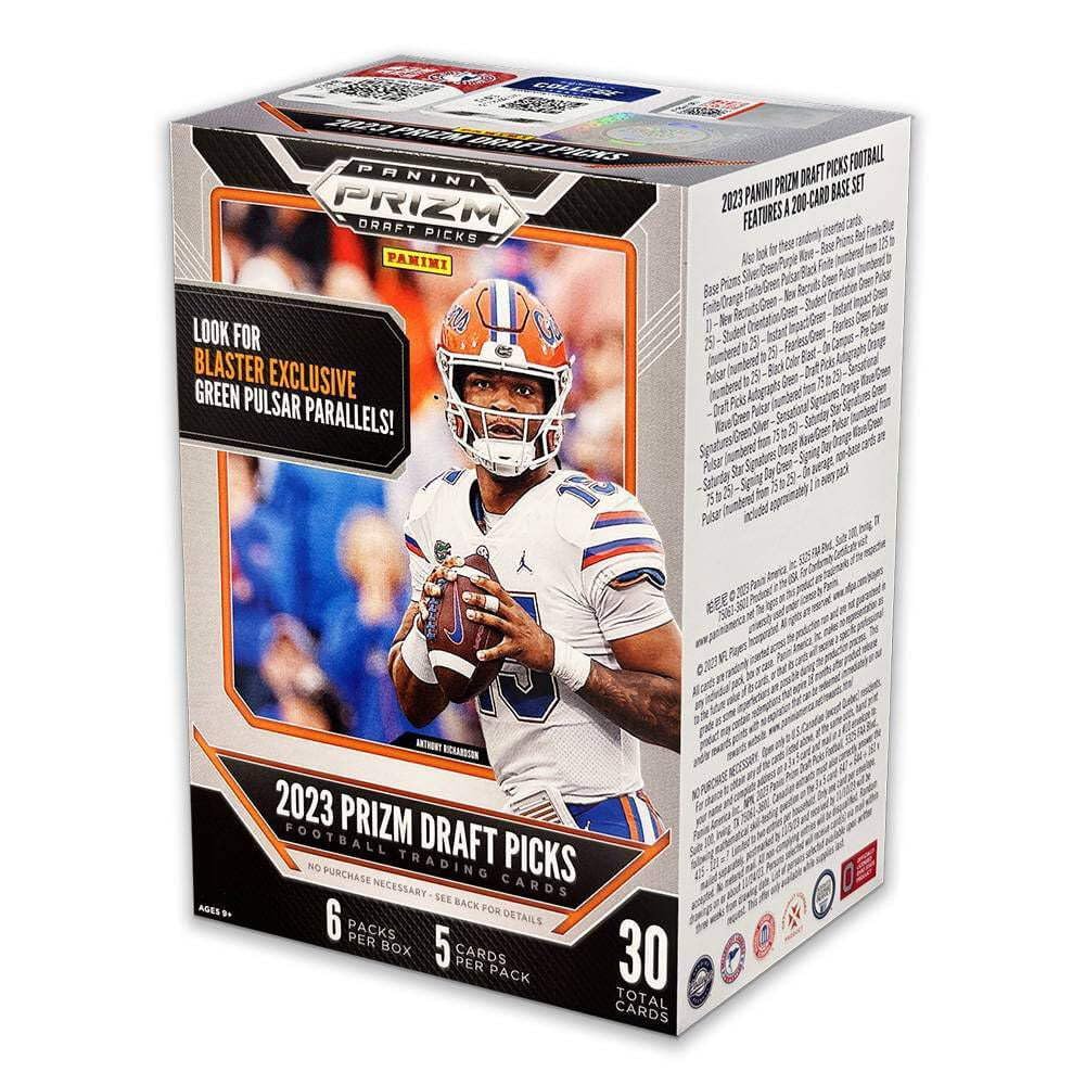 2023 Prizm Draft Picks Football Blaster Box 6 Packs Per Box and 5 Cards Per Pack Factory Sealed