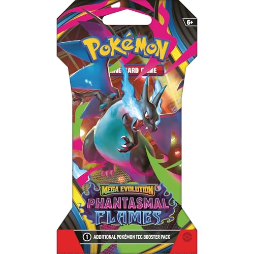 Pokemon TCG: Mega Evolution Phantasmal Flames Sleeved Booster Pack - 10 Cards