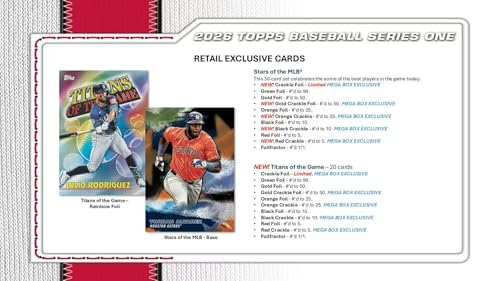 2026 Topps Series 1 Baseball Fanatics Blaster Trading Card Box (2-3 Spring Training Base Card Parallels Per Box)