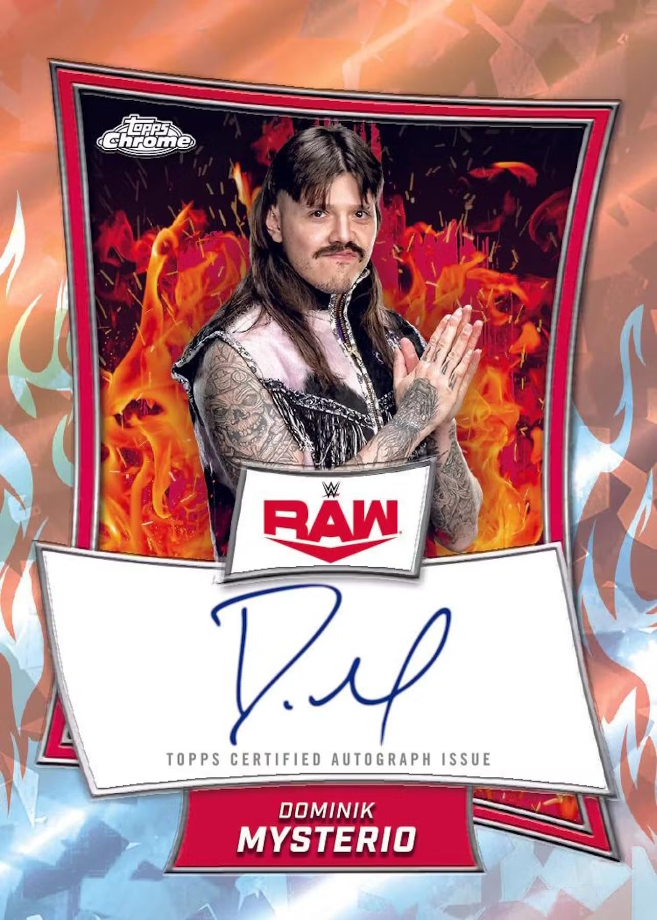 2025 Topps Chrome WWE Sapphire Edition Wrestling Hobby Box (One Chrome Autograph Card Per Box)