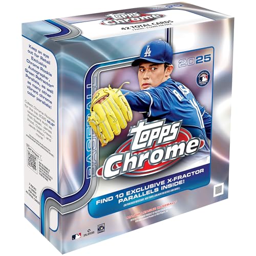 2025 Topps Chrome MLB Baseball - Factory Sealed - Mega Box