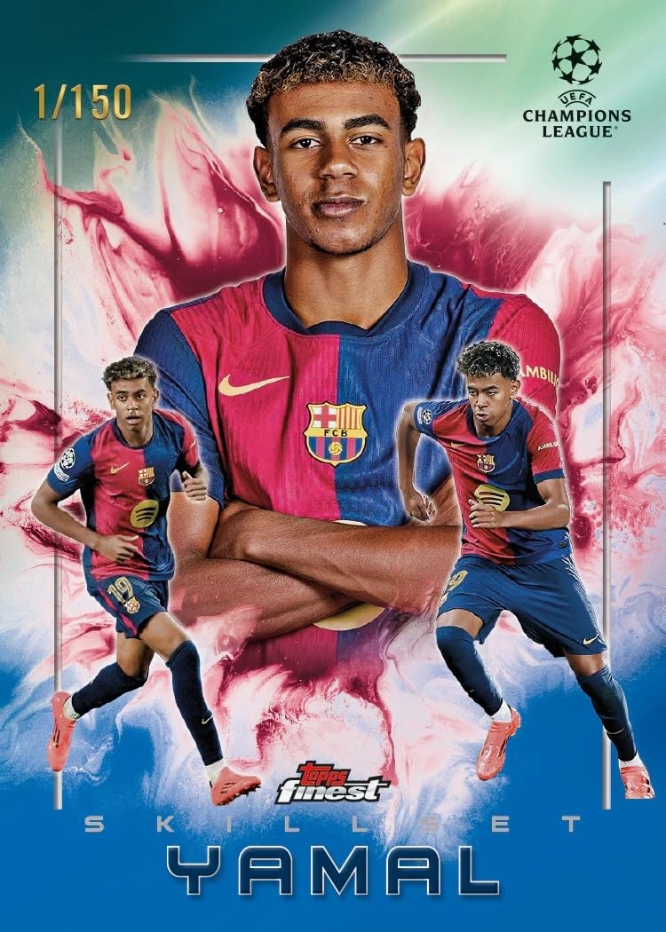2024-25 Topps Finest UEFA Club Competitions Soccer Hobby Box