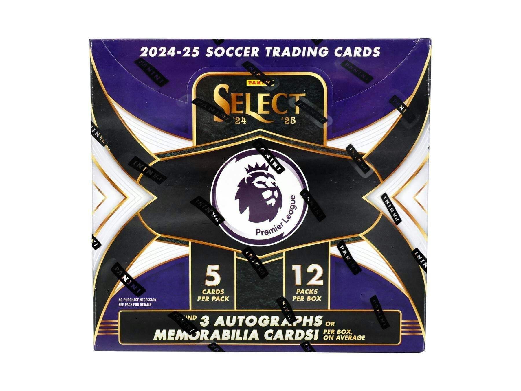 2024/25 Panini Select Premier League EPL Soccer Hobby Trading Card Box (Find 3 Autograph or Memorabilia Cards per Box!)