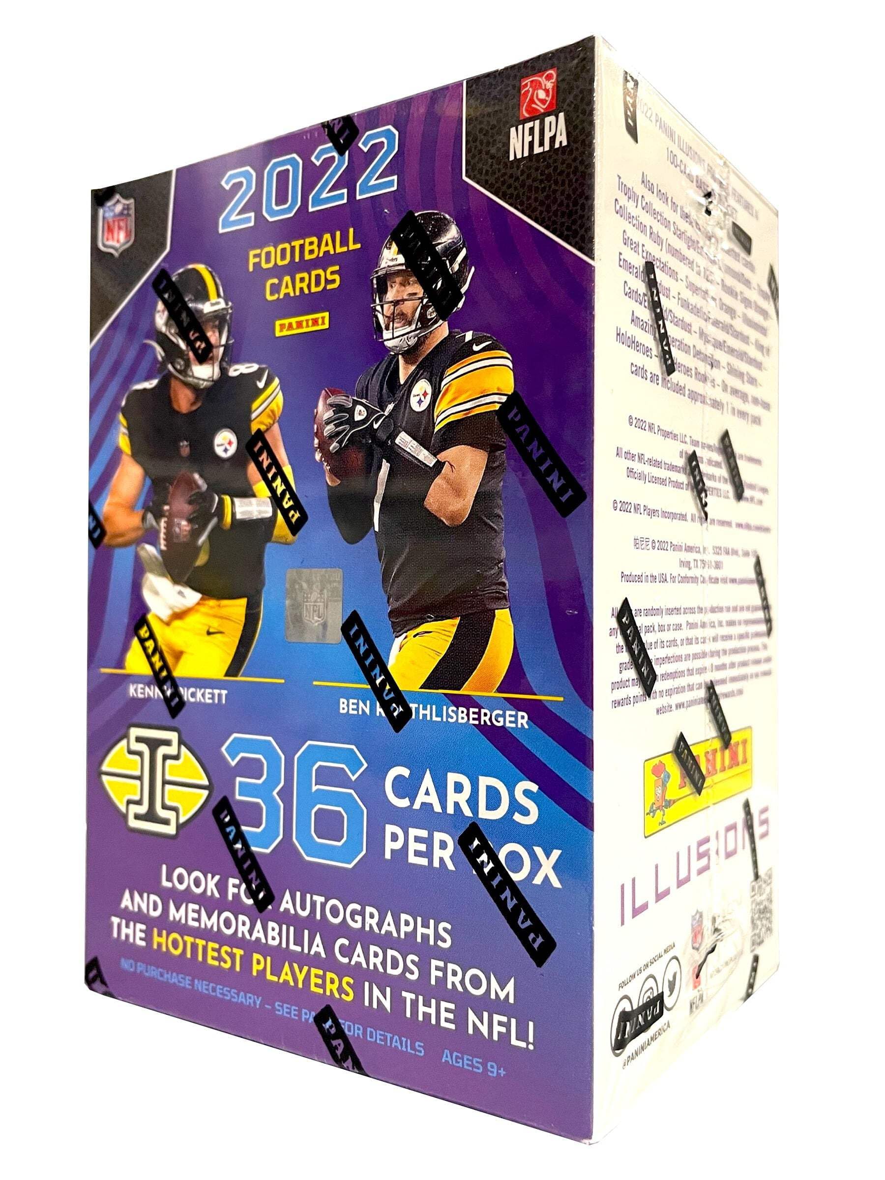 2022 Panini Illusions Football Trading Cards Blaster Box (36 Cards)