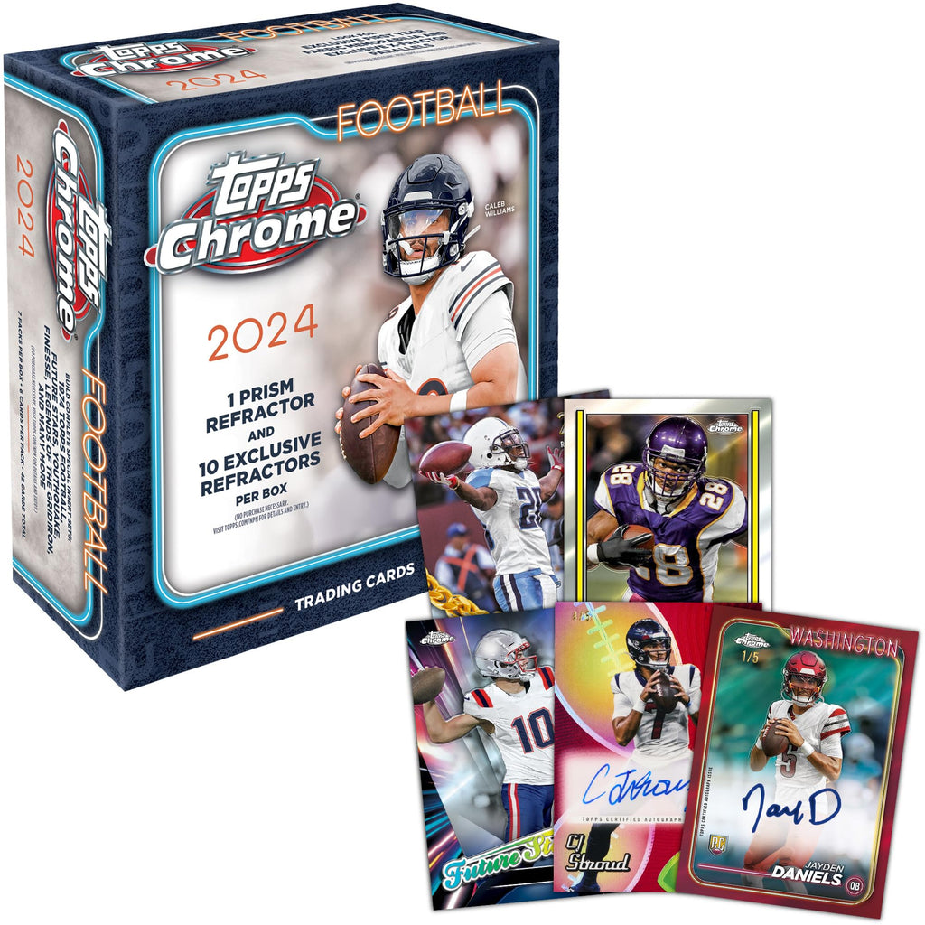 2024 Topps Chrome NFL Football Mega Box