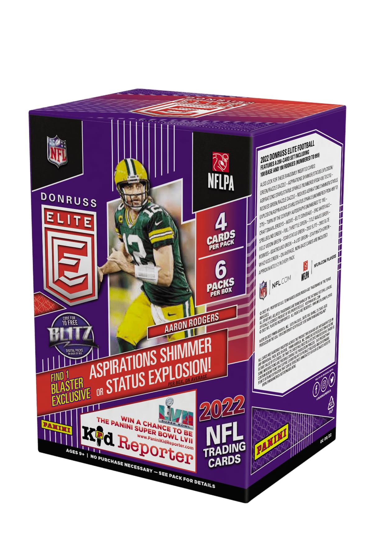 2022 Donruss Elite Football NFL Trading Cards Blaster Box (24 Cards/Box)