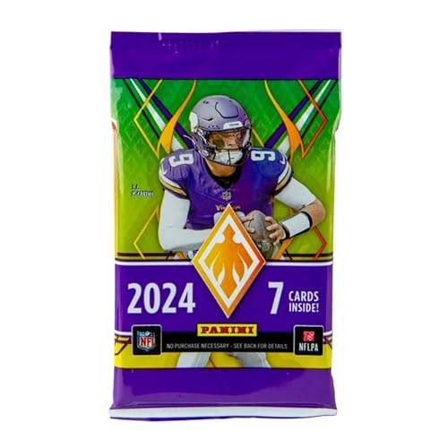 2024-25 Panini Phoenix NFL Football Mega Box – Retail Exclusive, 42 Cards, Color Blast Parallels, Rookie Cards, Official Trading Cards