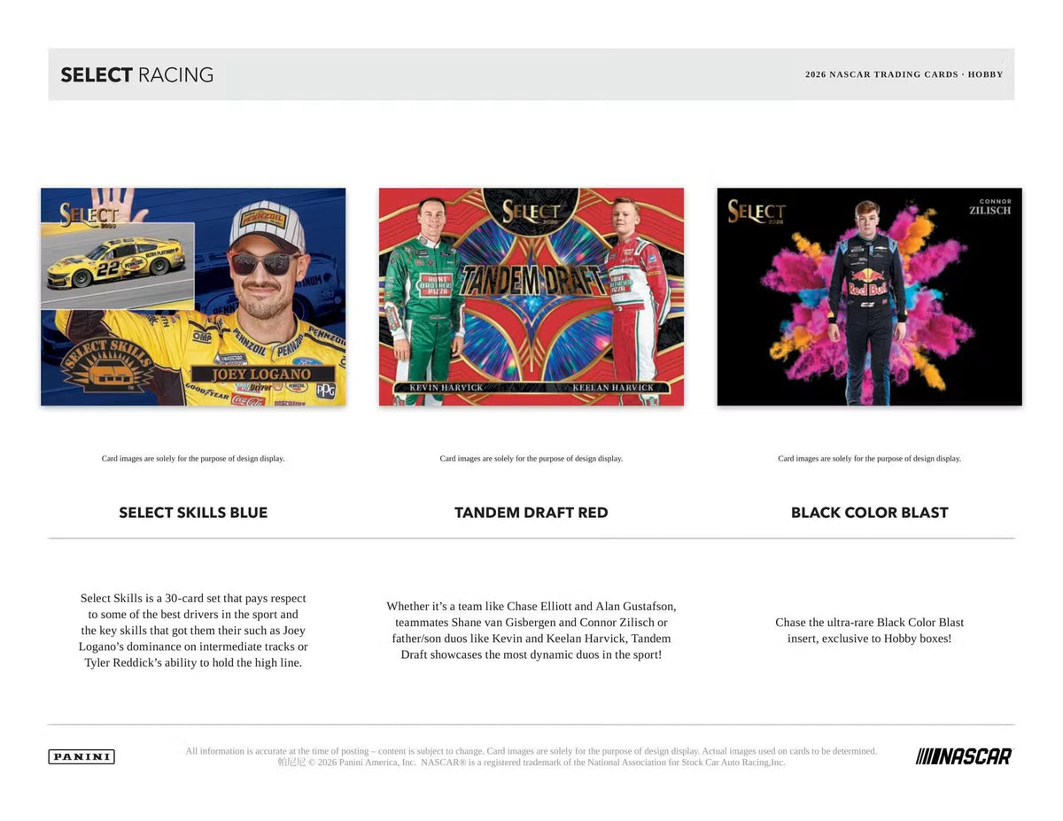 2026 Panini Select NASCAR Racing Hobby Box