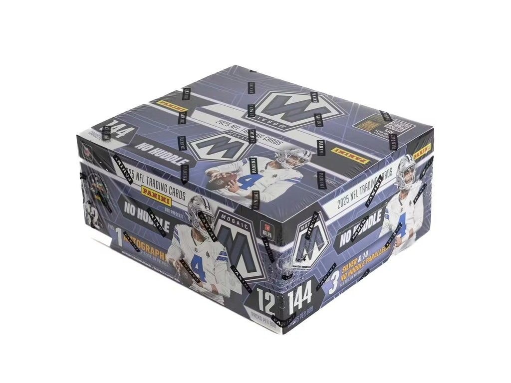 2025 Panini Mosaic Football No Huddle Trading Card Box (1 Autographs Per Box)