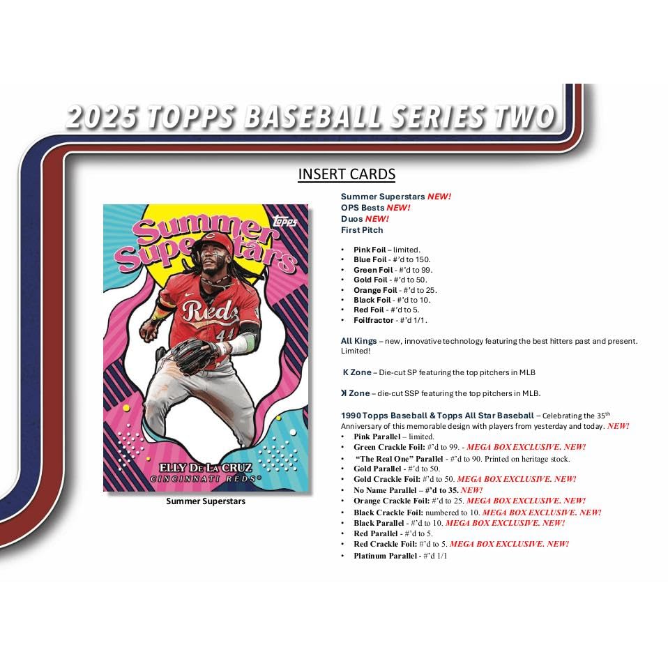 2025 Topps Series 2 Baseball Cards Fanatics Blaster Box | 9 Packs Per Box | MLB Trading Cards
