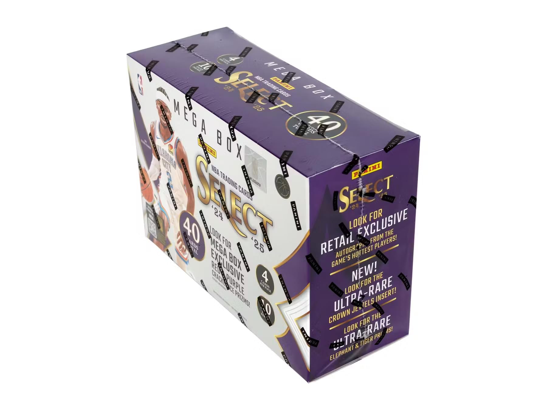 2024/25 Panini Select Basketball Mega Trading Card Box (Red & Purple Cracked Ice)