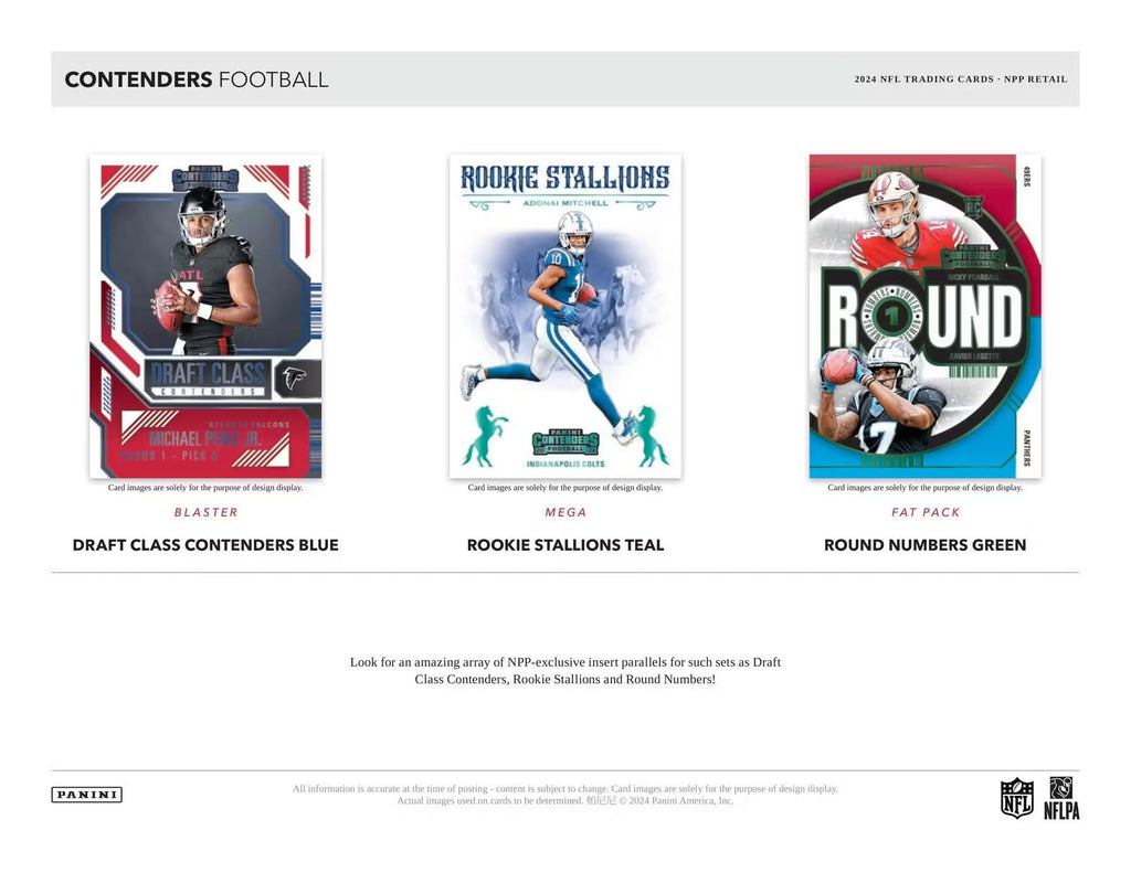 2024–25 Panini Contenders NFL Football Blaster Box – Official Trading Cards – Includes Blaster-Exclusive Parallels, Rookie Tickets & Inserts – Sealed Retail Box