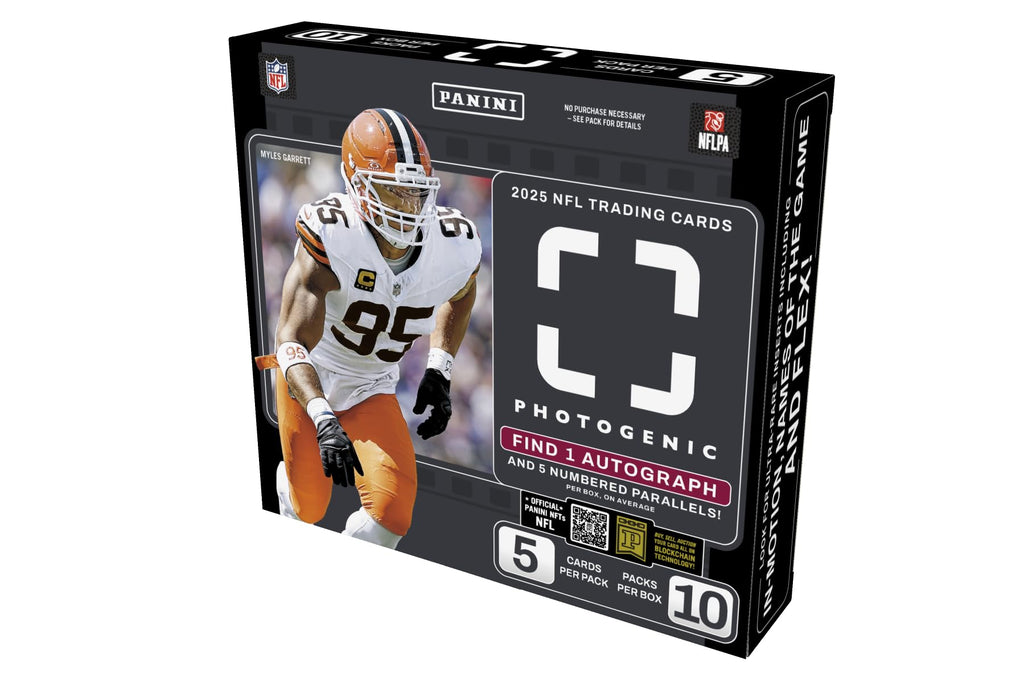 2025 Panini Photogenic Football Hobby Trading Card Box (1 Autograph Per Box)
