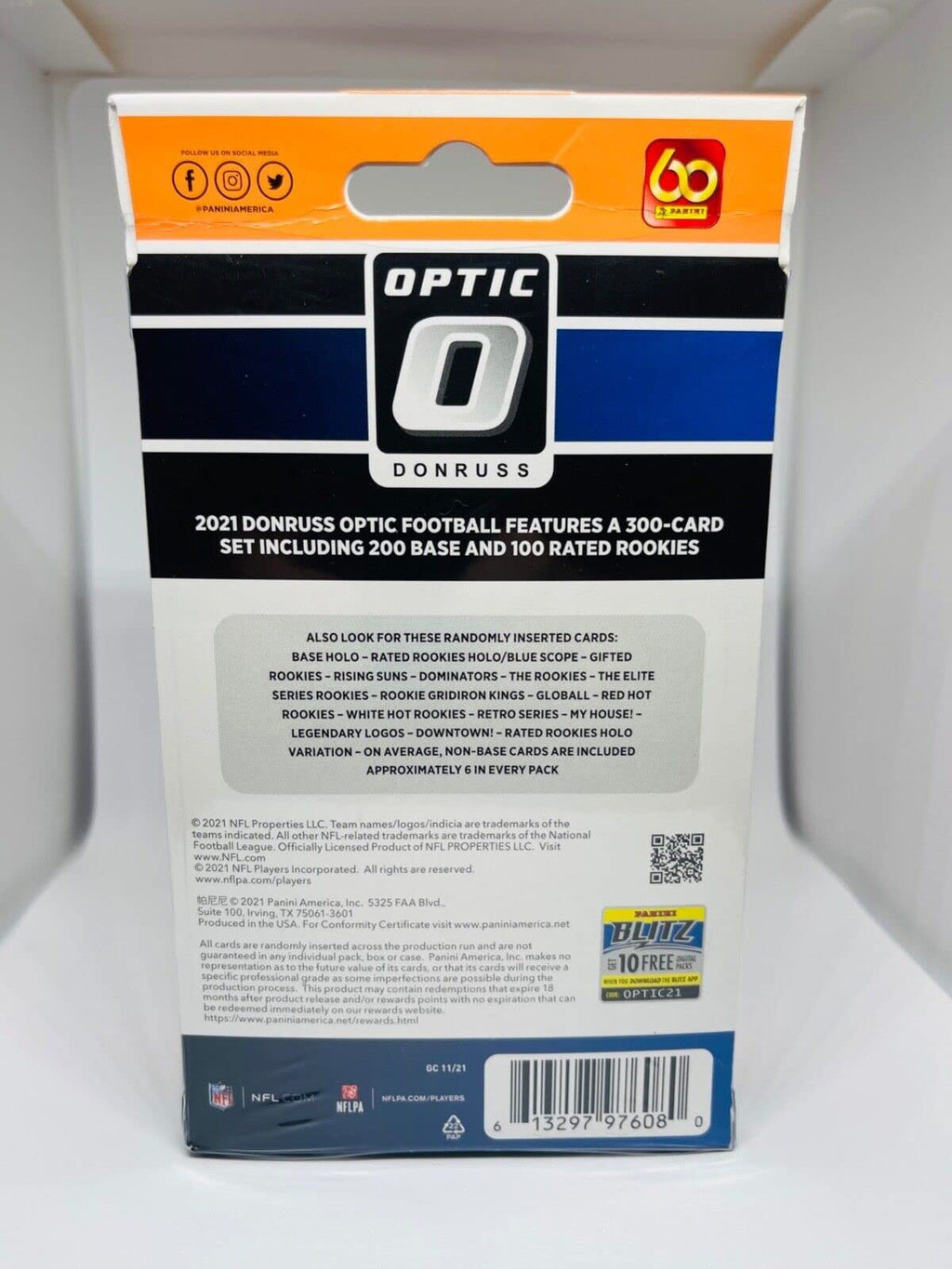 2021 Panini Donruss Optic Football Hanger Box 20 NFL Trading Cards Rated Rookie Variation Superior Sports Investments Exclusive !