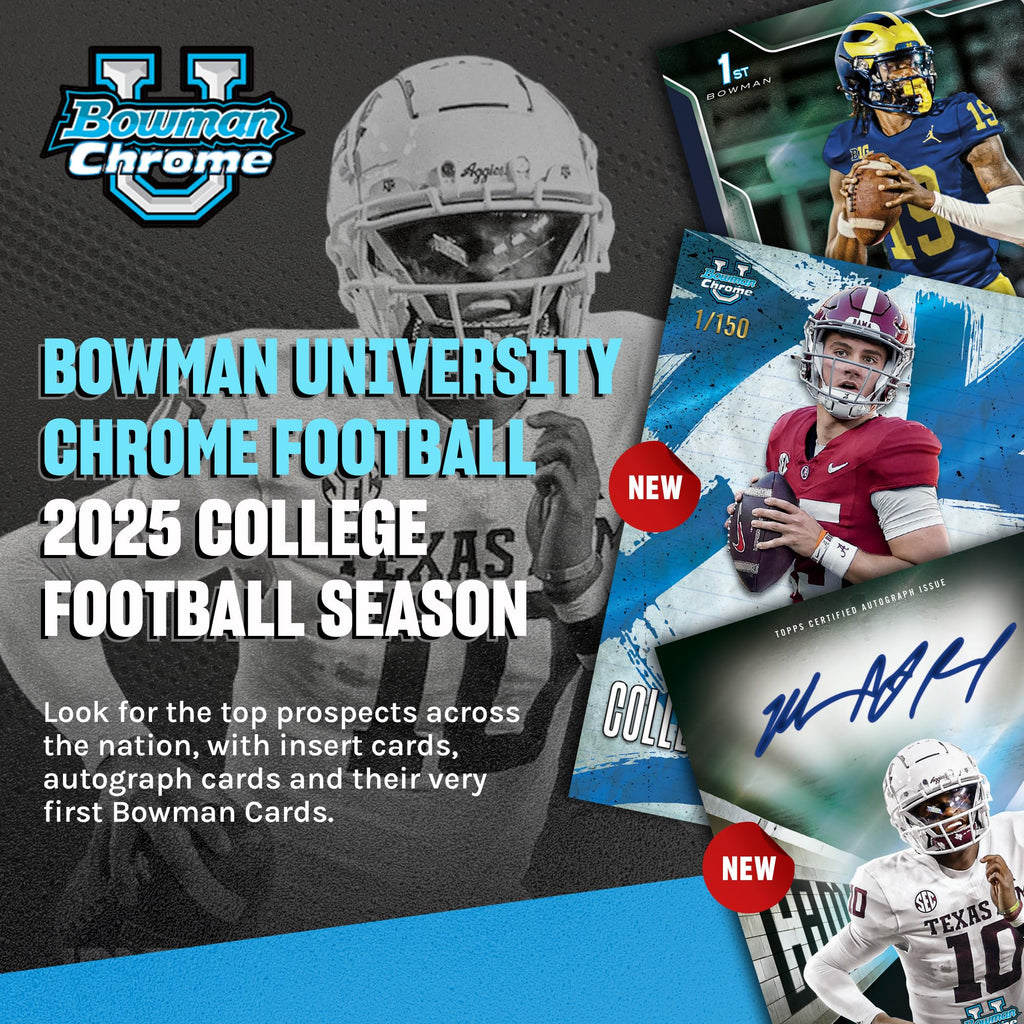 2025 Bowman University Chrome Football - Factory Sealed