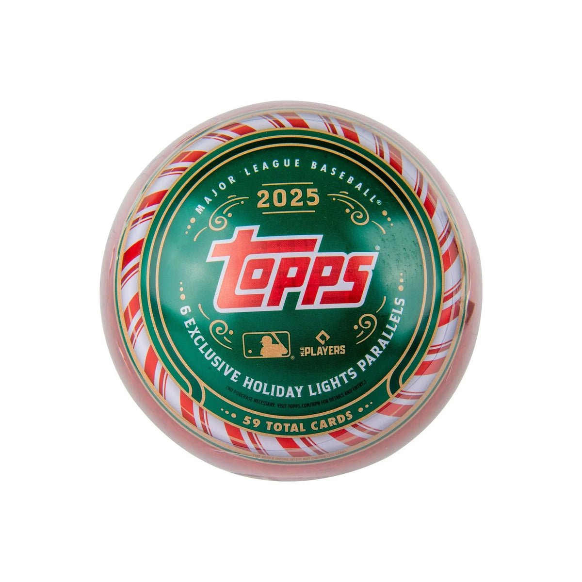 2025 Topps Holiday Baseball Trading Cards Collectors Tin
