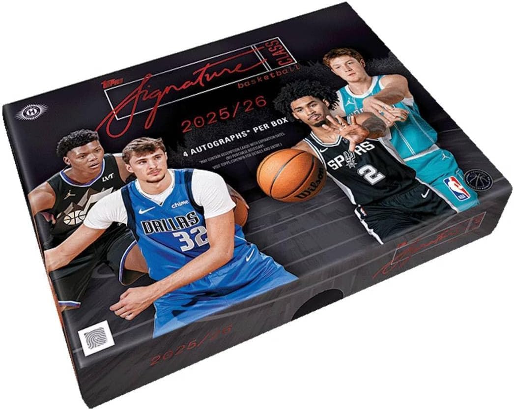 2025-26 Topps Signature Class Basketball Jumbo Hobby Box, 4 Autographs