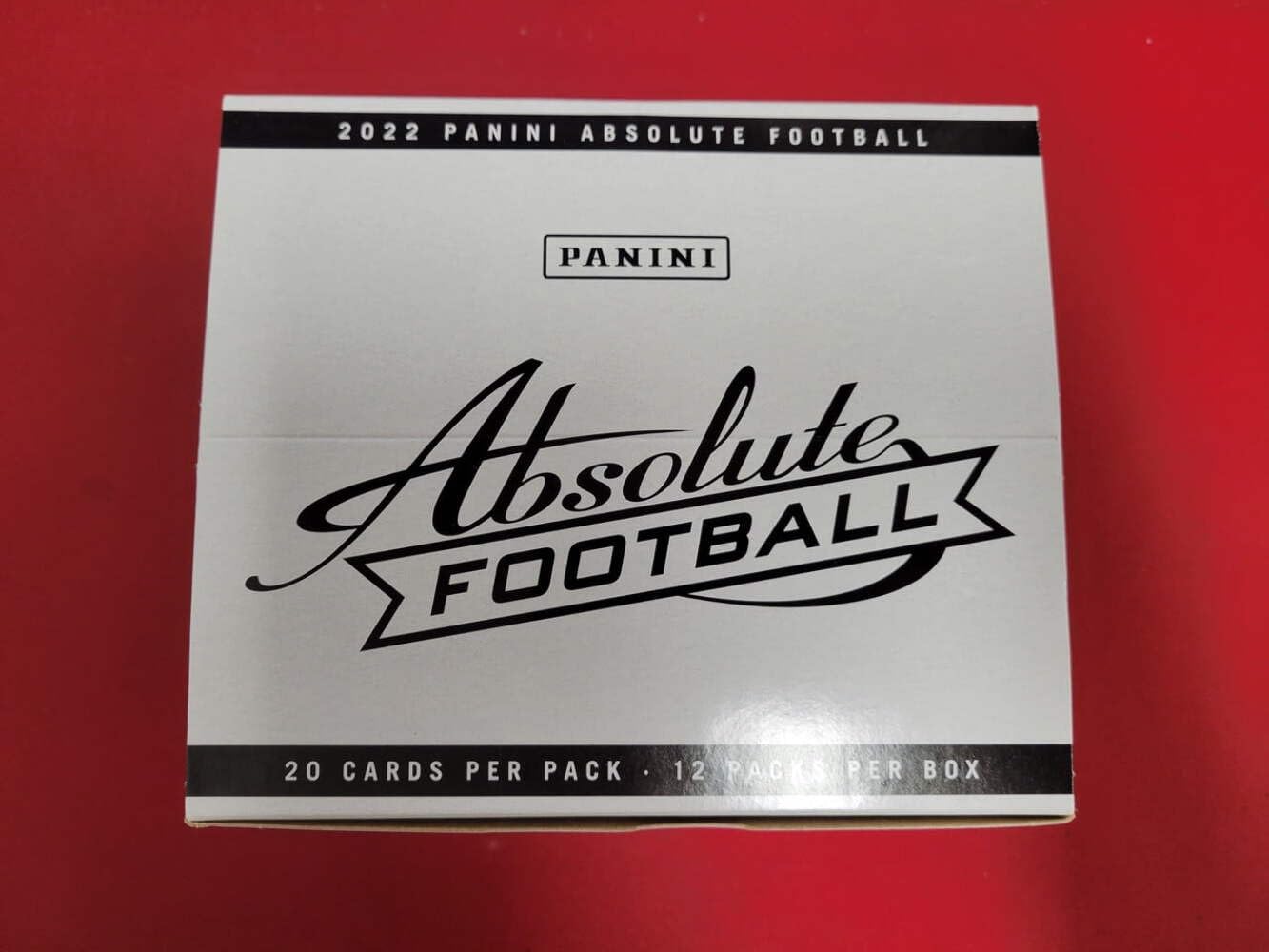 2022 Panini Absolute NFL Football CELLO box (12 pks/bx) ***Boxes not factory wrapped by Panini