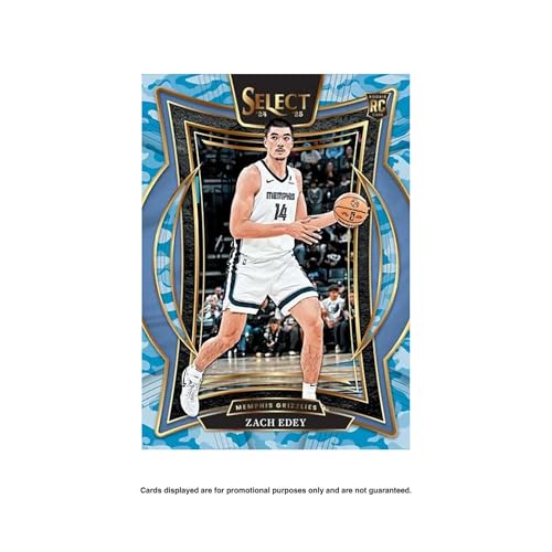 2024–25 Panini Select NBA Basketball Mega Box – Official Trading Cards – Retail Exclusive Blue & Red Prizms, Rookie Cards & Inserts – Sealed Box