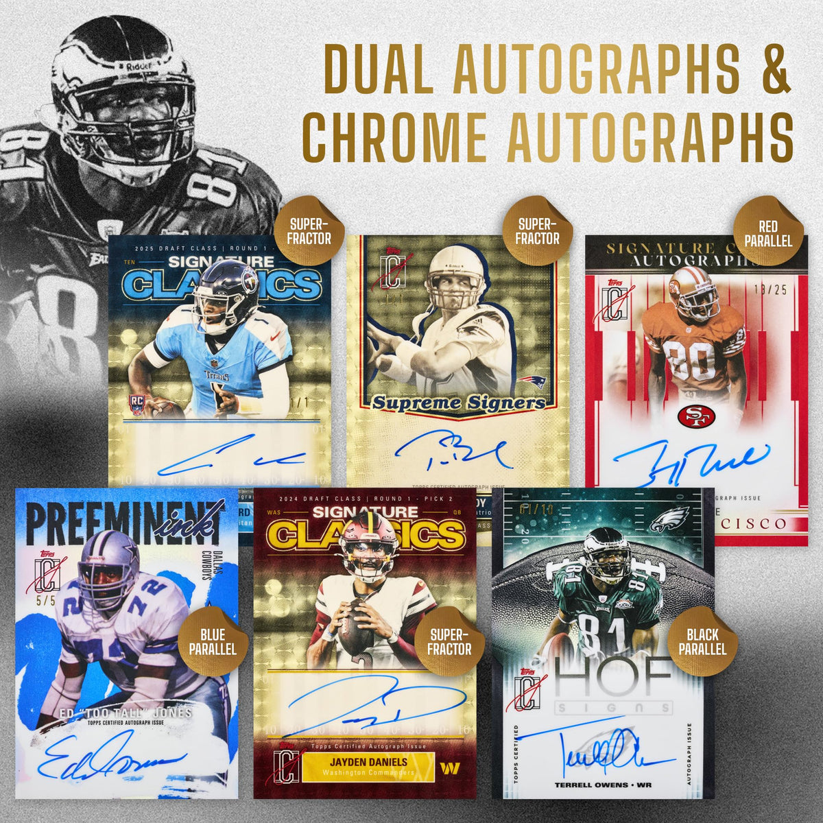 2025 Topps NFL Signature Class Football - Factory Sealed - Value Box