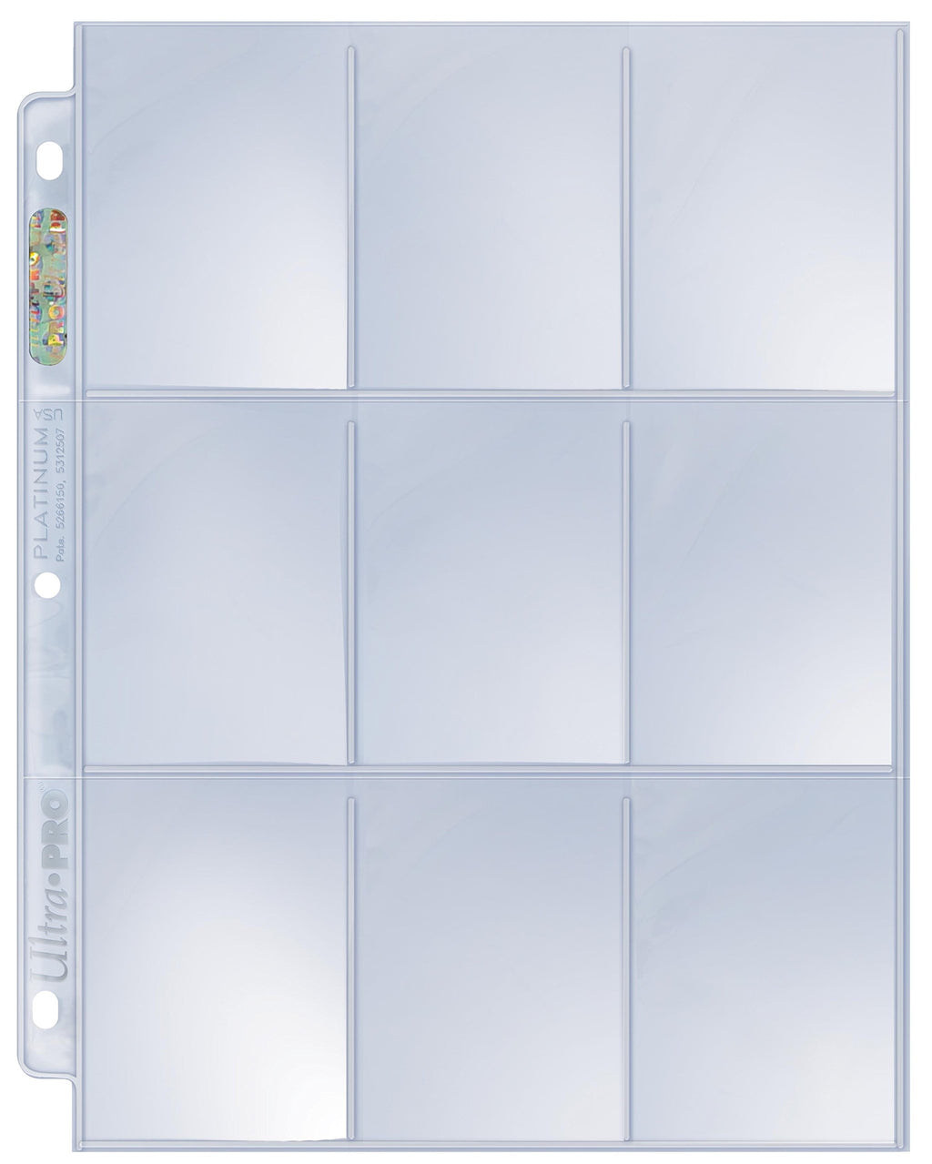 Ultra Pro 9 Pocket Pages Platinum Series - 100 Pages of Card Sleeves for Trading Card Binder and More