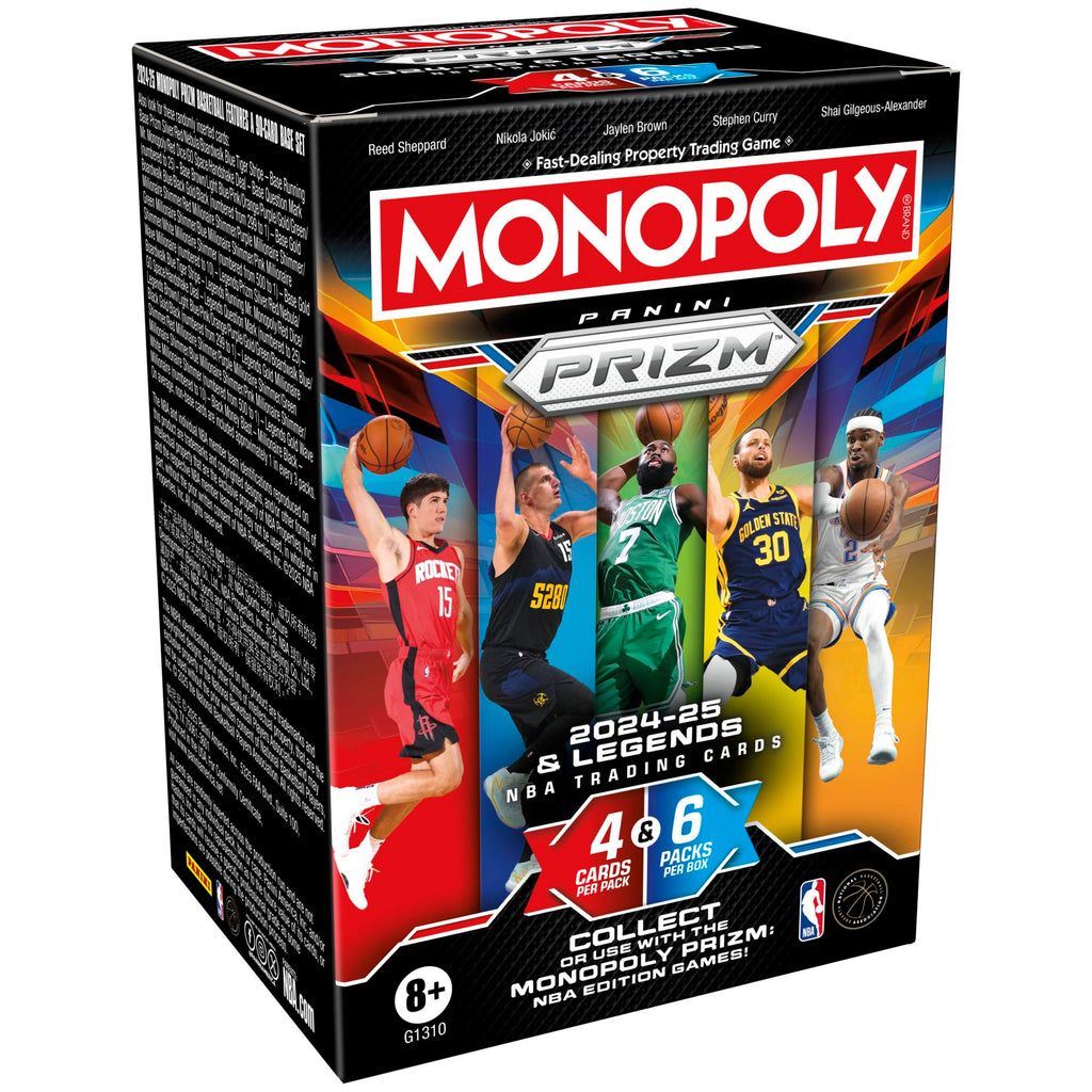 Monopoly Prizm 2024-25 NBA Panini Trading Cards - Sealed Blaster Booster Box