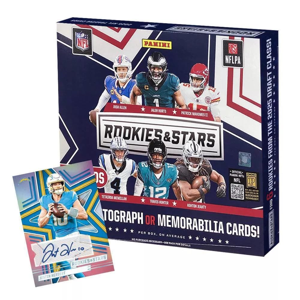 2025 Panini Rookies & Stars Football Longevity Mega Box - Up to 3 Auto Per Box