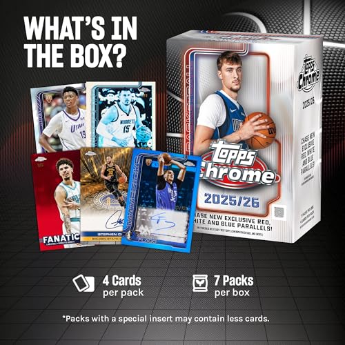 2025-26 Topps Chrome Basketball - Factory Sealed - Value Box & Mega Box