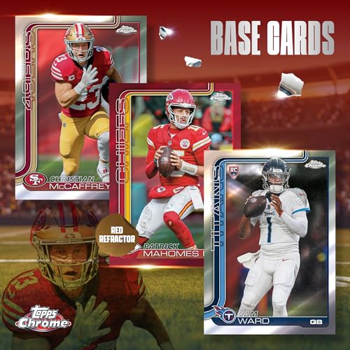 2025 Topps Chrome NFL Football - Factory Sealed - Value Box