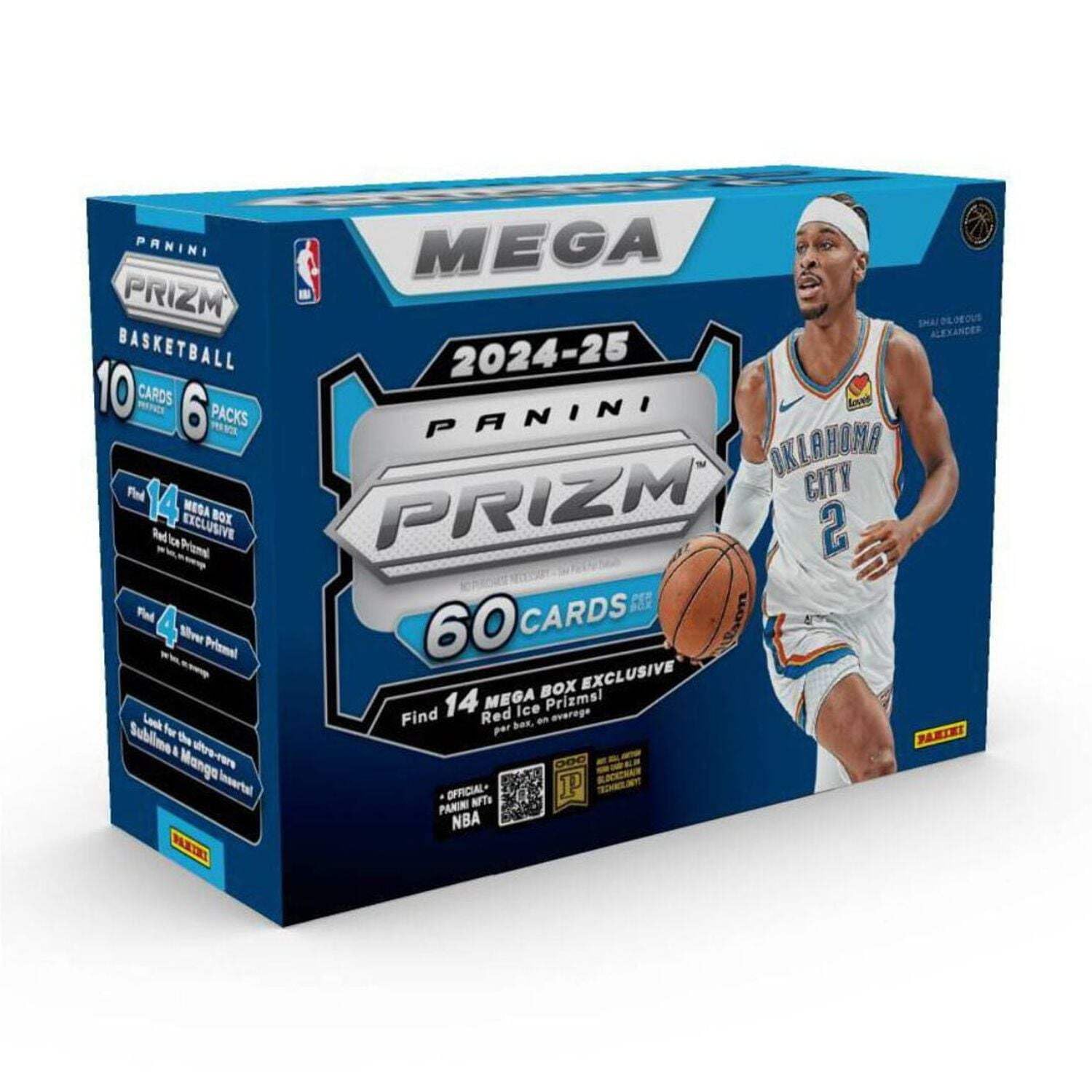 2024-25 Panini Prizm Basketball Mega Box (60 Cards/Box) Red Ice 2024-25 Panini Prism Basketball Mega Box (Pack of 60)