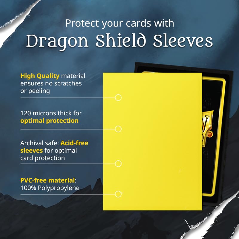 Dragon Shield | Card Matte Sleeves | Smooth & Tough Premium TCG Sleeves | Compatible with Pokemon, Flesh & Blood, One Piece & Magic the Gathering