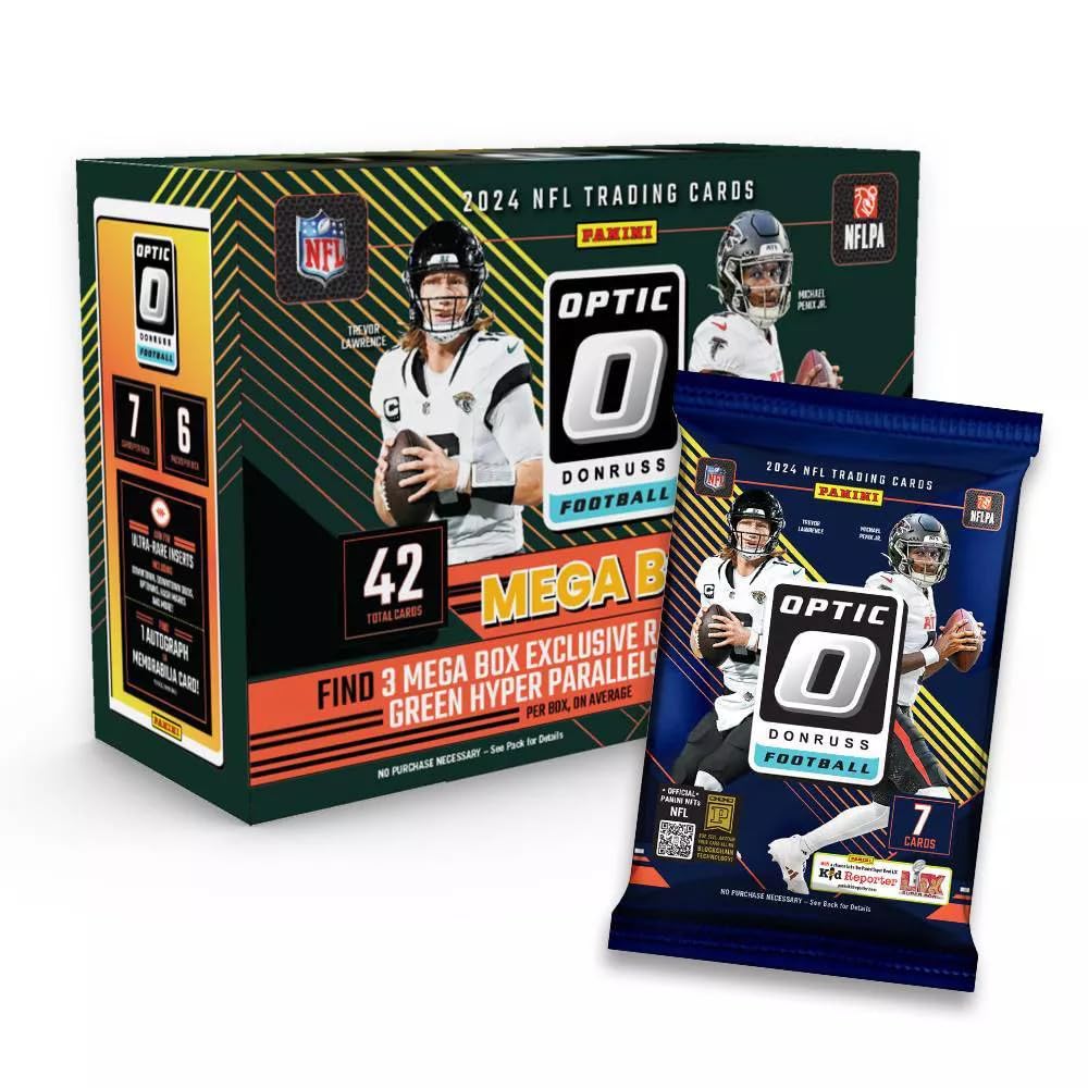 Green Hyper Parallels Panini Optic Football Mega Box