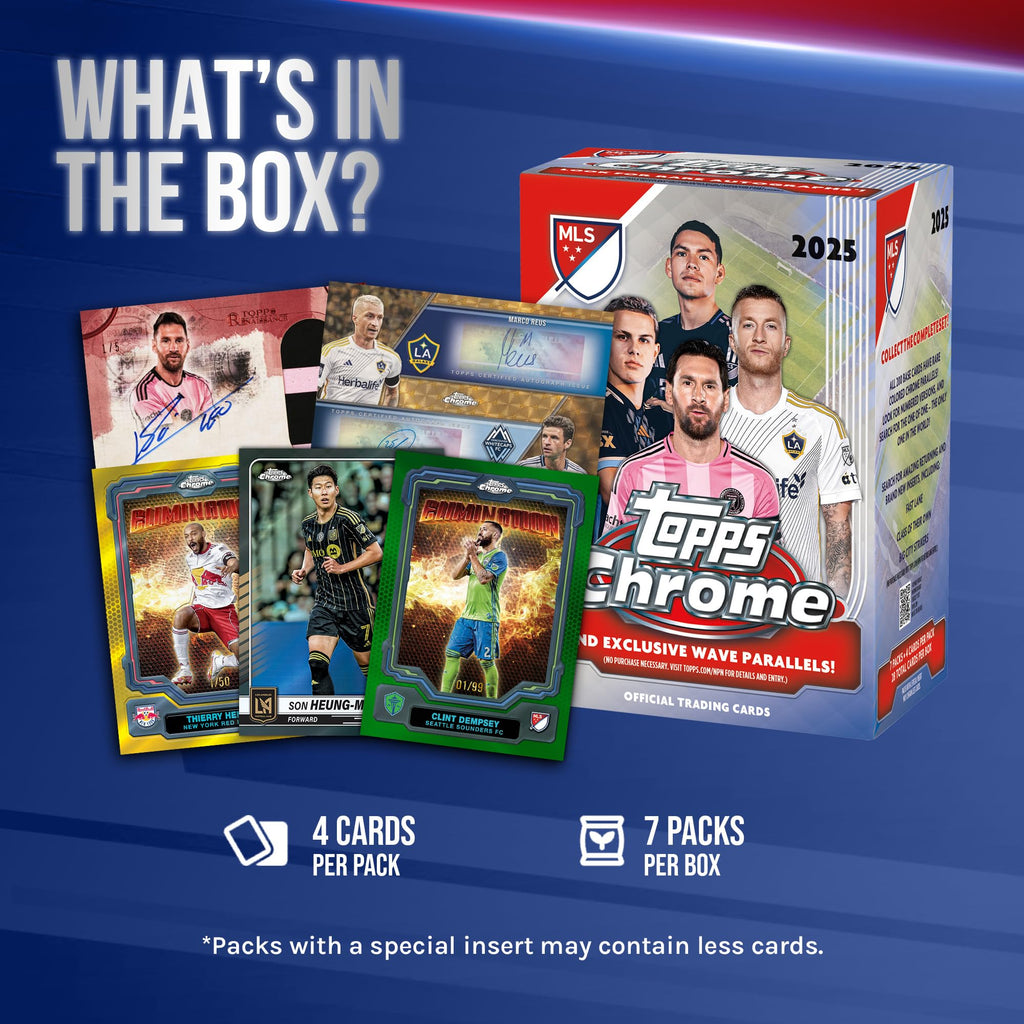 Topps Chrome MLS 2025 - Factory Sealed - Value Box
