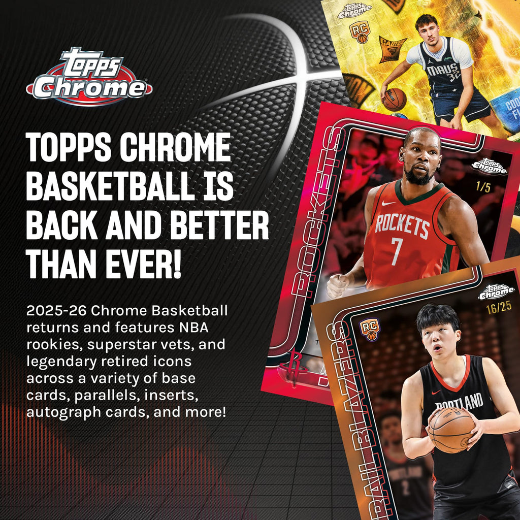 2025-26 Topps Chrome Basketball - Factory Sealed - Value Box & Mega Box