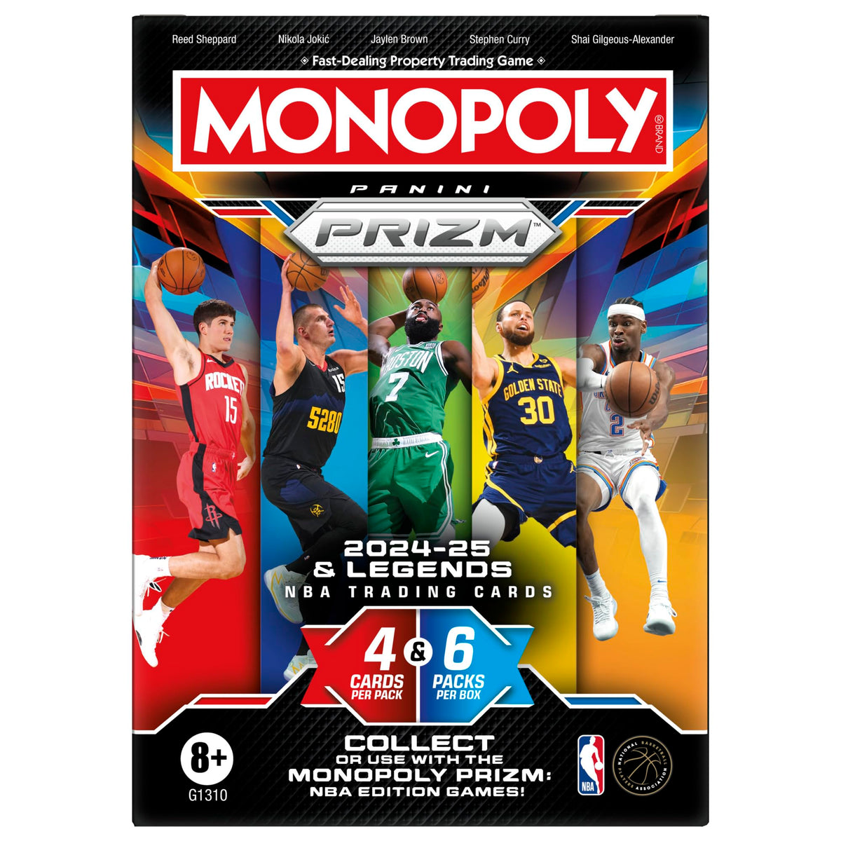 Monopoly Prizm 2024-25 NBA Panini Trading Cards - Sealed Blaster Booster Box