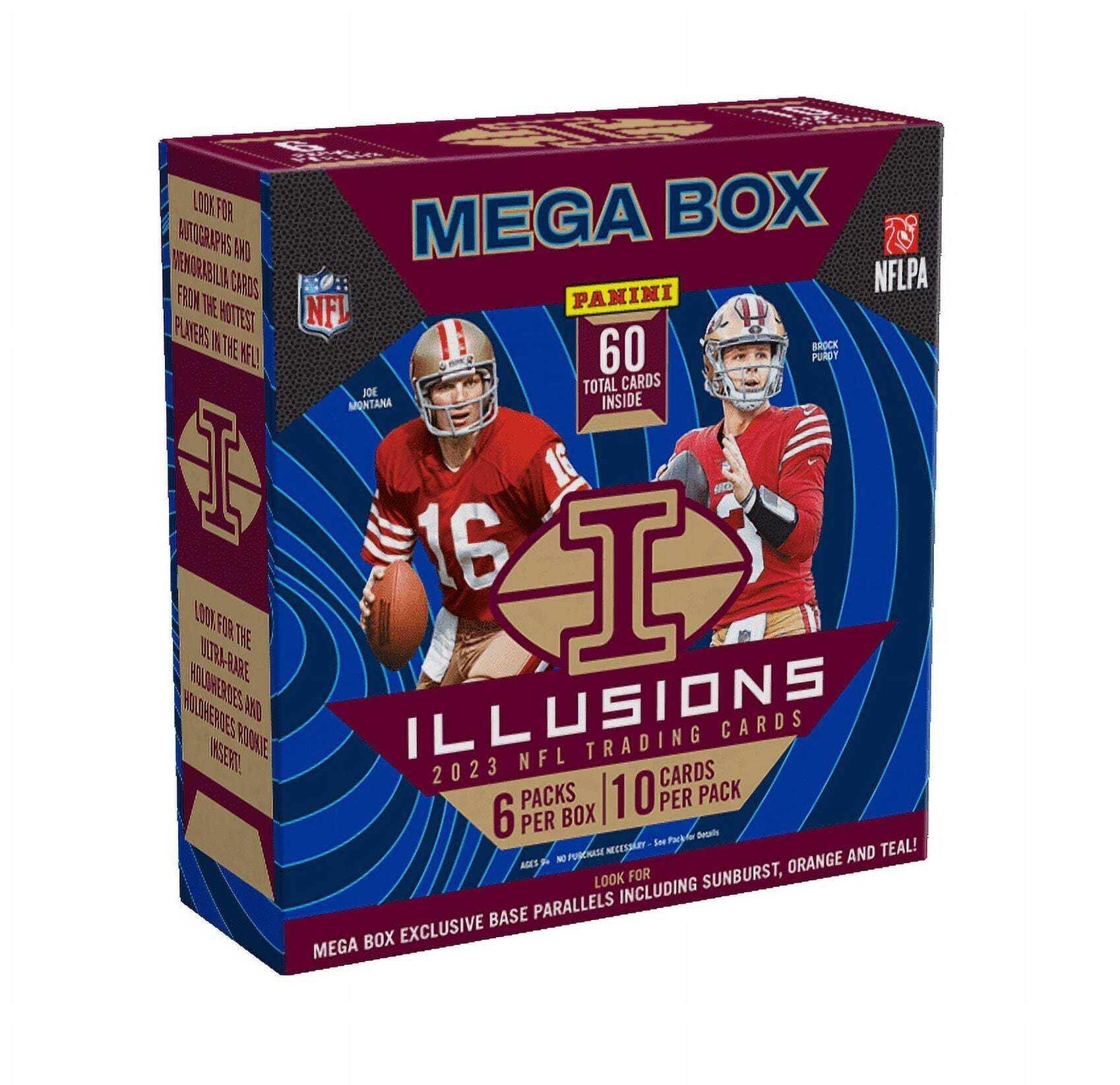 2023 Panini Illusions NFL Football Mega Box (60 Cards Total)