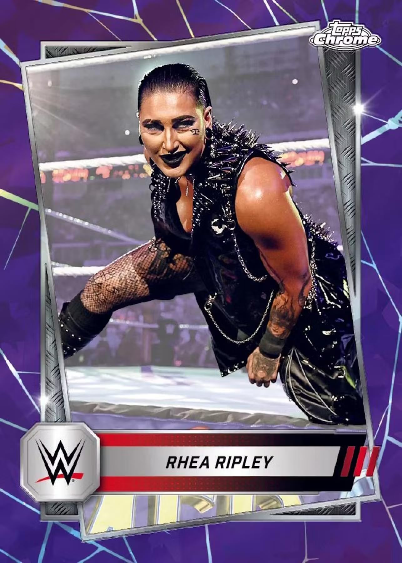 2025 Topps Chrome WWE Sapphire Edition Wrestling Hobby Box (One Chrome Autograph Card Per Box)