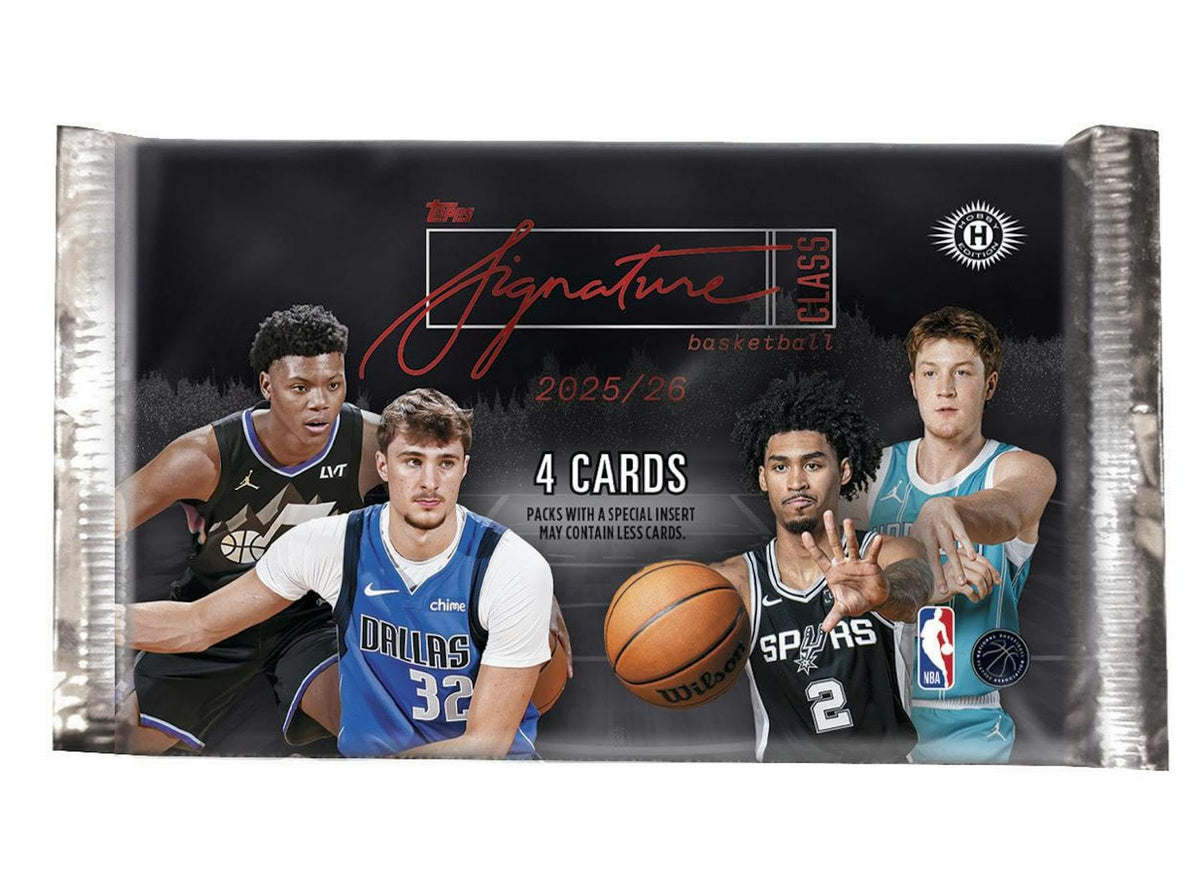 Topps 2025-26 Signature Class Basketball Hobby Box, Sealed, 8 Packs, 2 Autographs