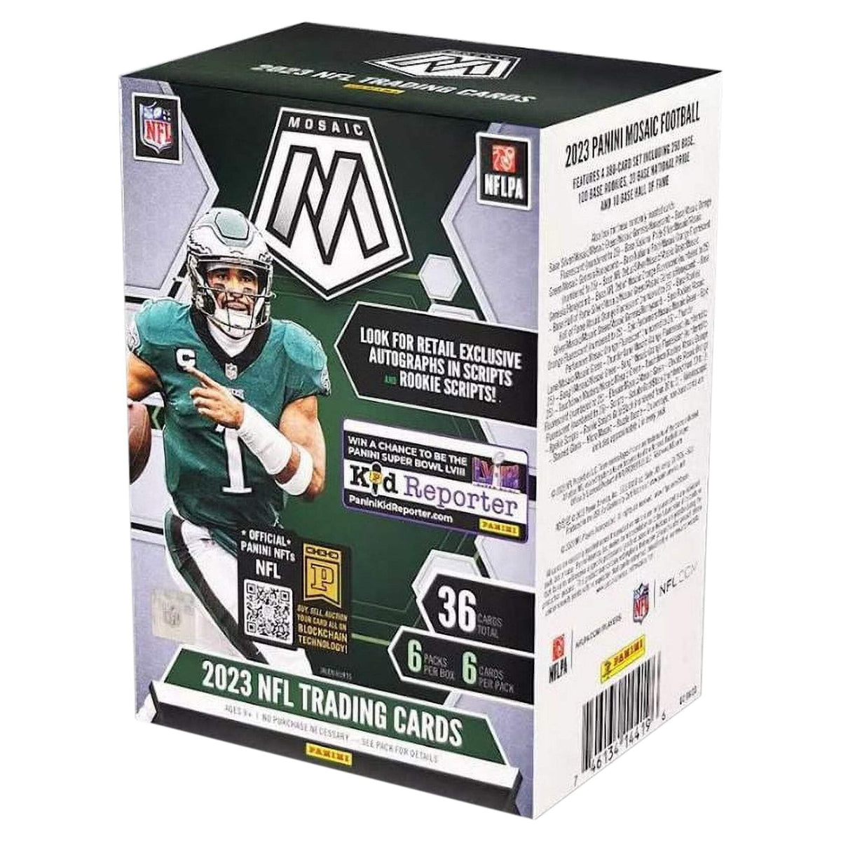 2023 Panini Mosaic Football 6-Pack Blaster Box (Orange Fluorescent Parallels!)