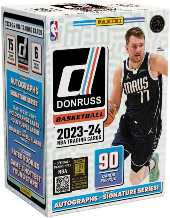 2023/24 Panini Donruss Basketball 6-Pack Blaster Box - 2023/24 Panini Donras Basketball 6 Pack Blaster Box, Blue