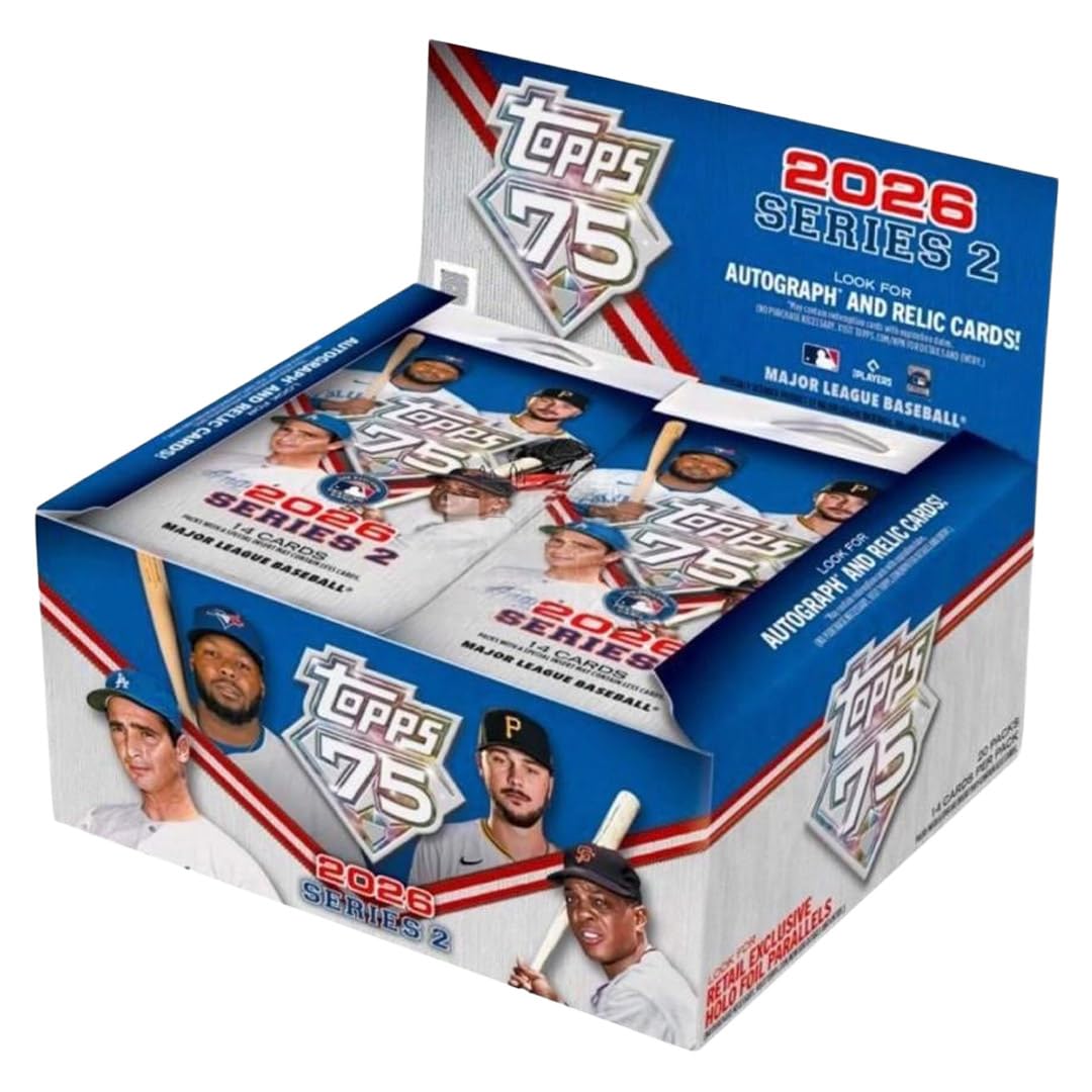 2026 Topps Series 2 Baseball Trading Cards Retail Box | 20 Packs | 14 Cards per Pack | Factory Sealed
