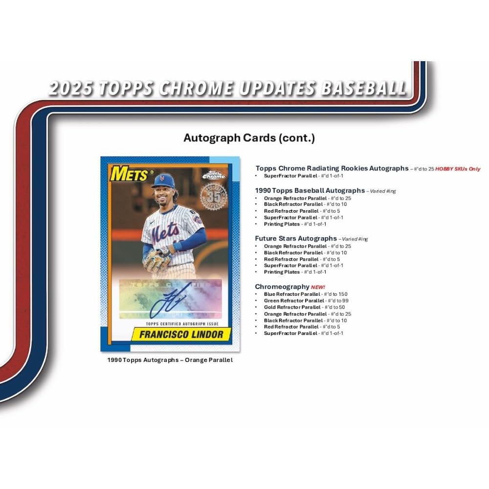 2025 Topps Chrome Update Baseball Jumbo Hobby Box